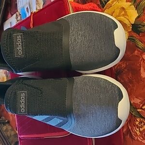 Nike Gray Sneakers and Adidas Black Slip-Ons 6 1/5 And 7